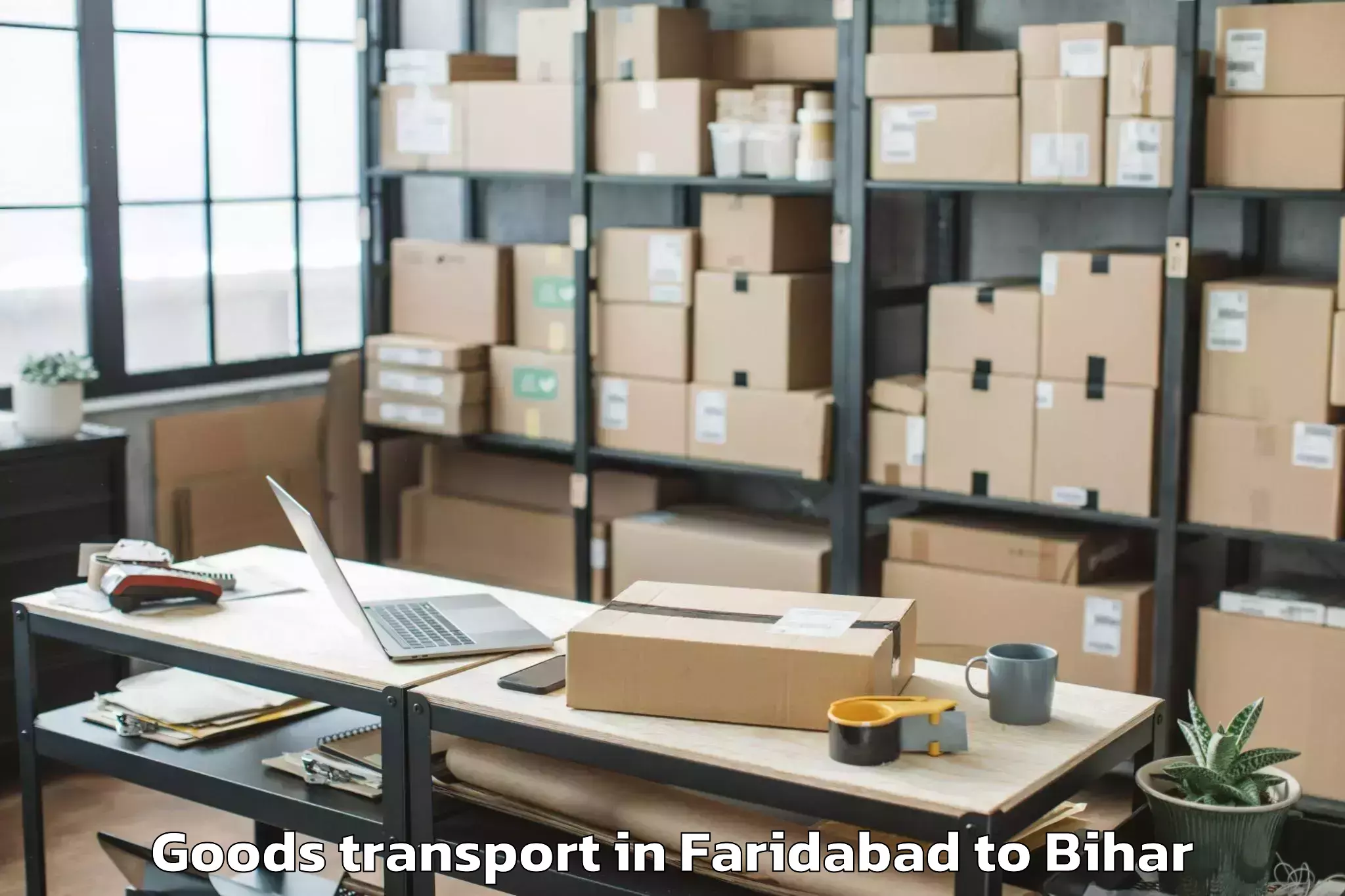 Top Faridabad to Begusarai Goods Transport Available